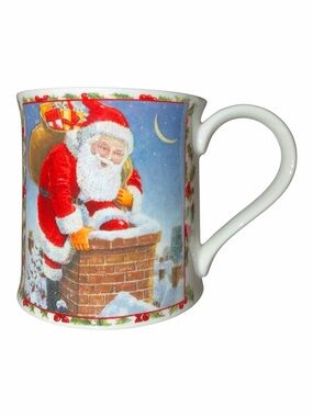 Dunoon Wessex "Season's Greetings" Santa Fine Bone China Mug 2007